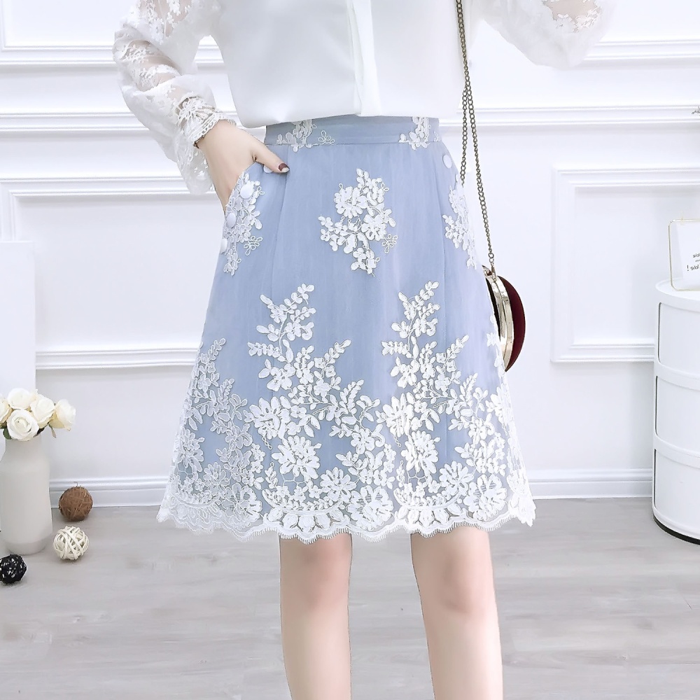 Temperament chiffon shirt lady skirt 2pcs set for women