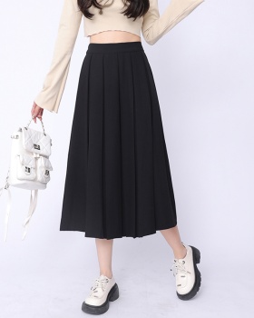 High waist pleated business suit slim drape skirt for women