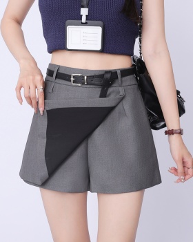 Irregular A-line culottes high waist slim skirt for women