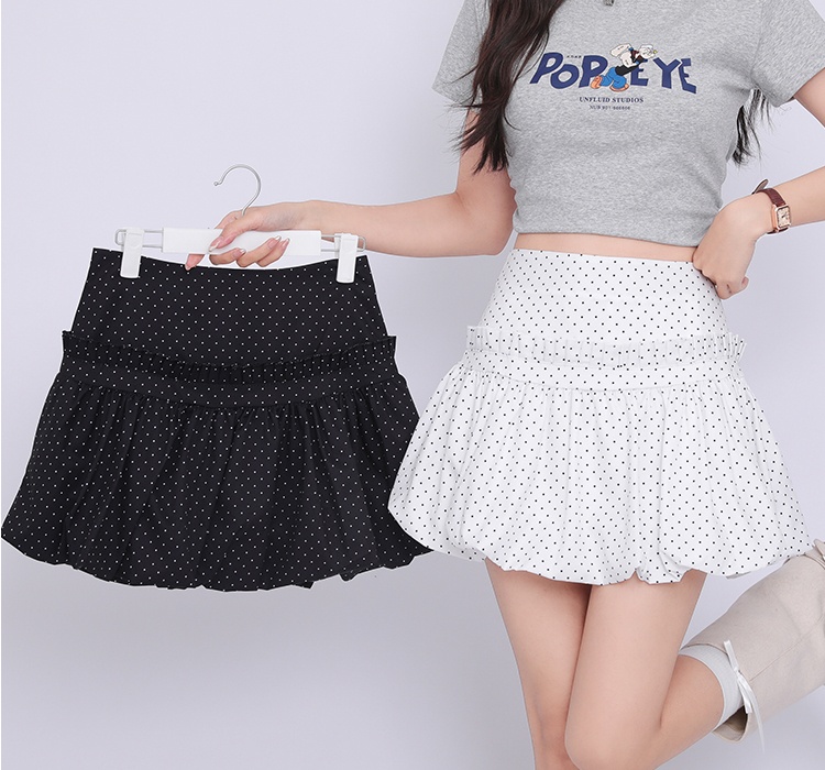 Bud summer skirt pleated short skirt for women