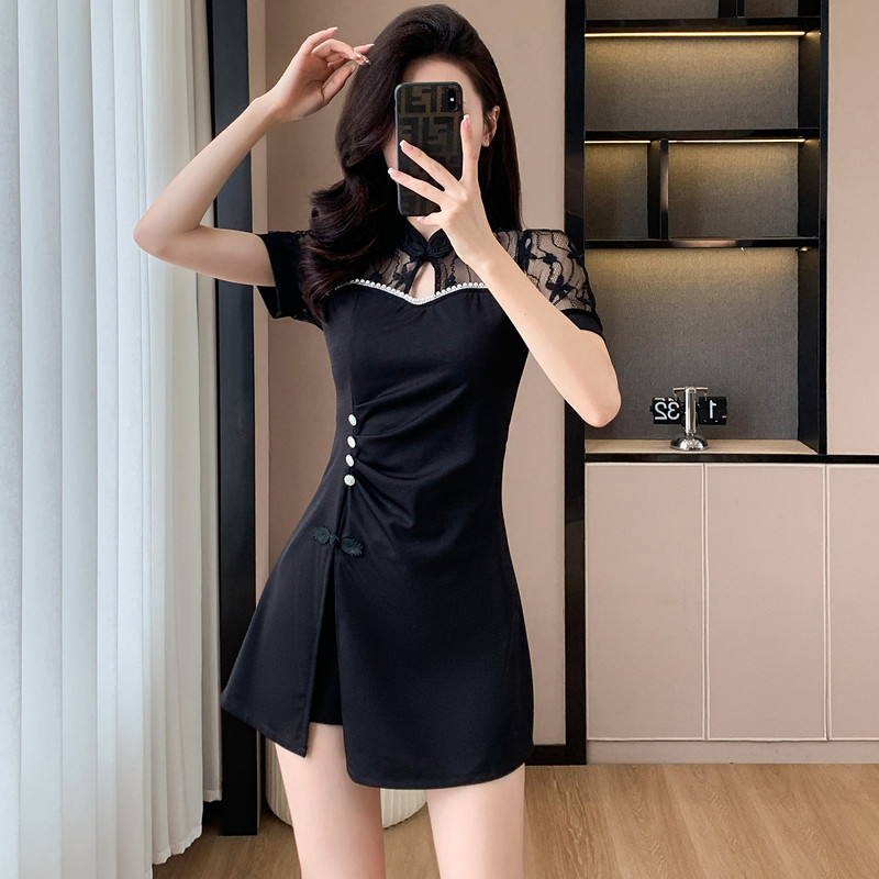 Temperament maiden summer shorts fashion ladies dress 2pcs set