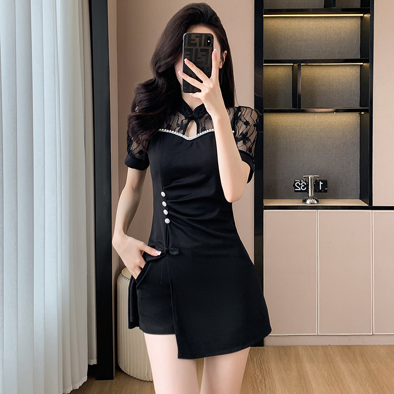 Temperament maiden summer shorts fashion ladies dress 2pcs set