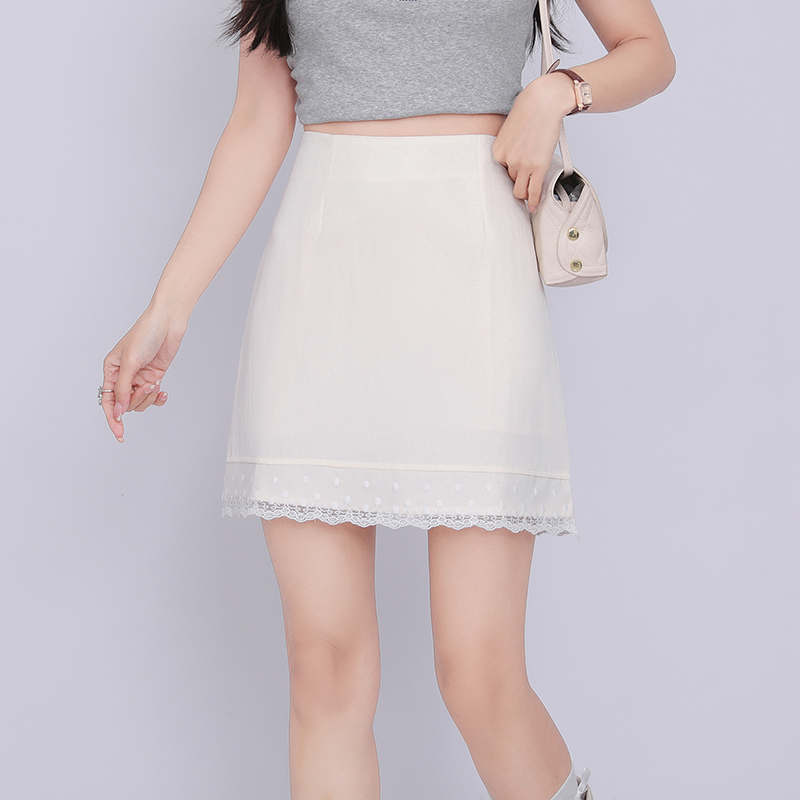 Package hip lace Korean style short skirt slim A-line skirt