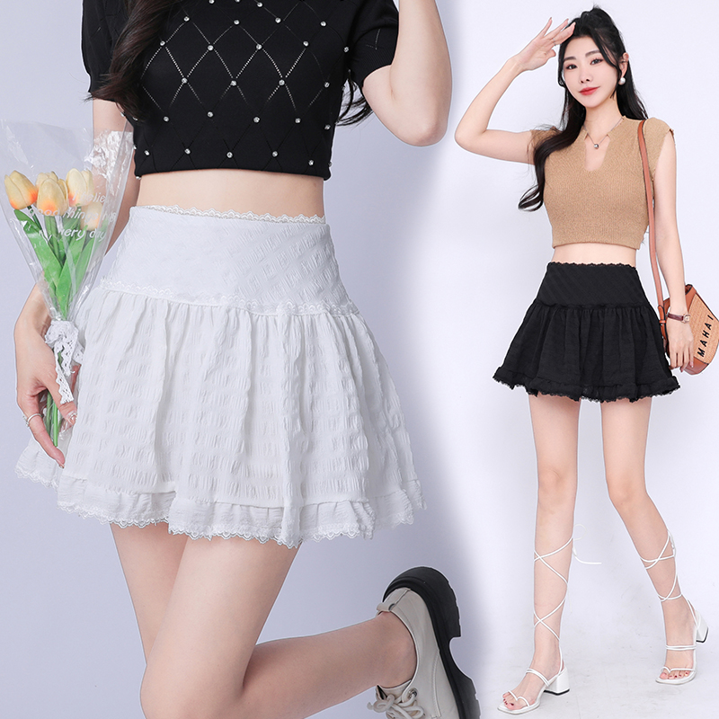 All-match cake short skirt lace skirt for women