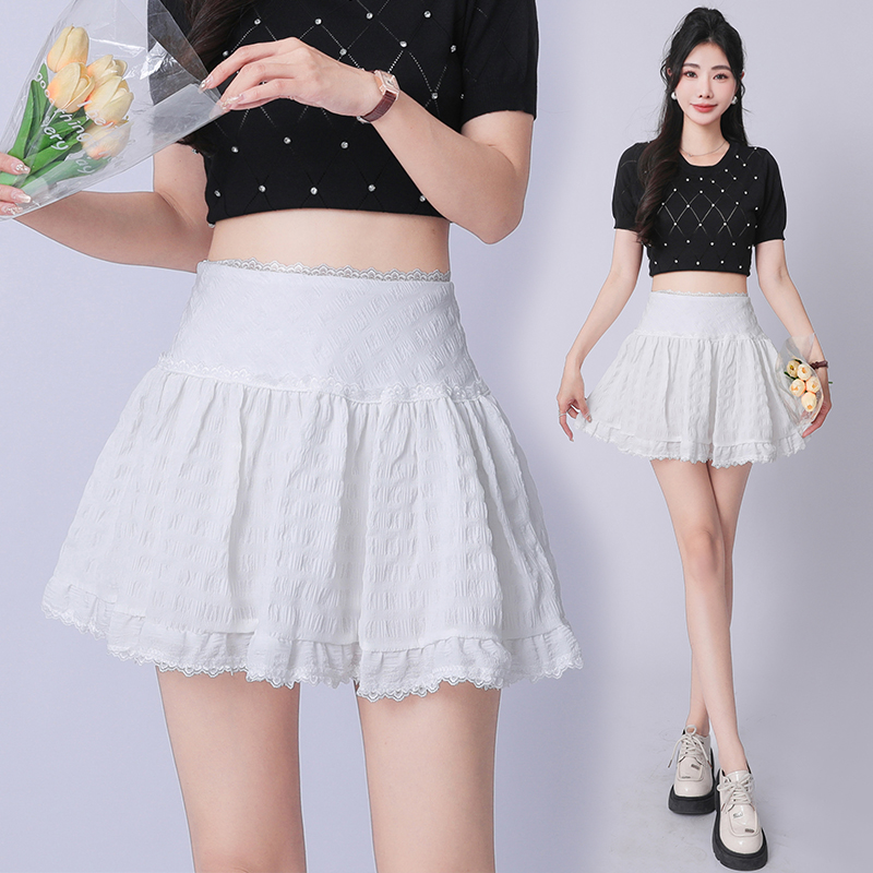 All-match cake short skirt lace skirt for women