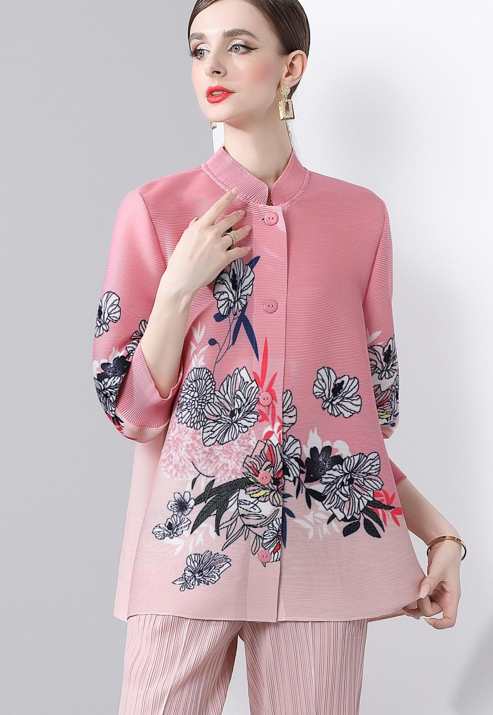 Large yard printing coat Western style tops for women