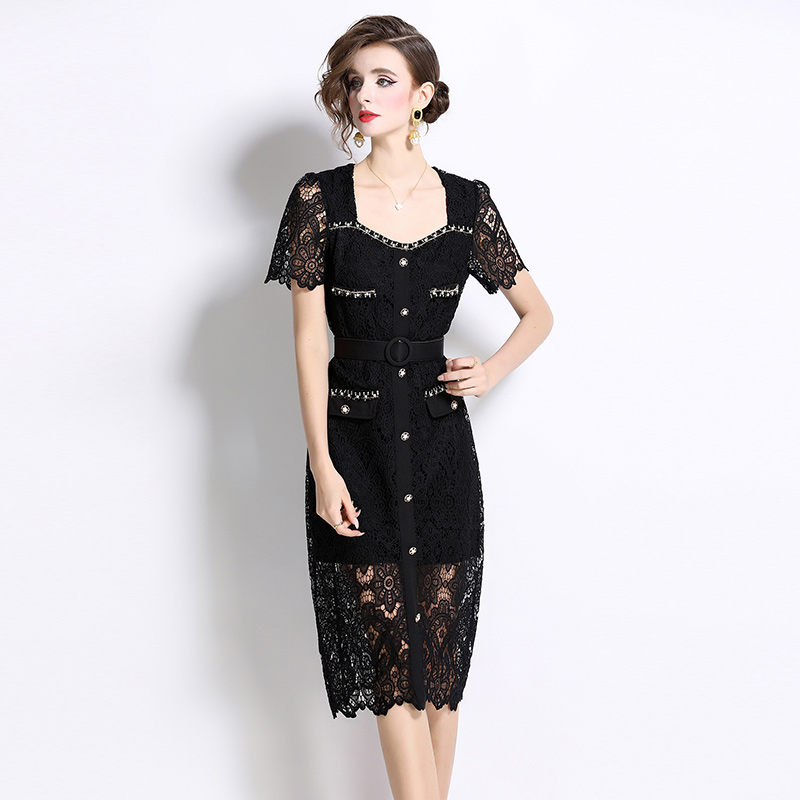 Beading slim long dress summer dress for women