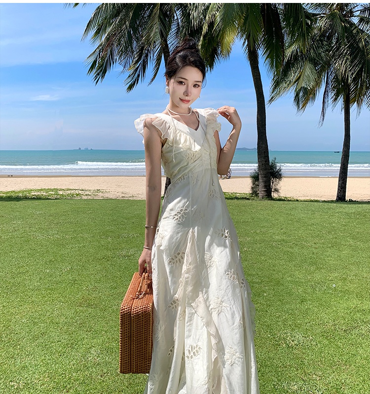 White France style dress