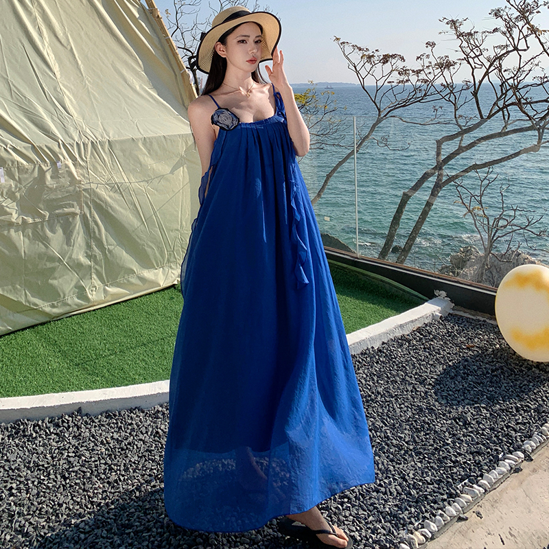 Vacation seaside France style dress