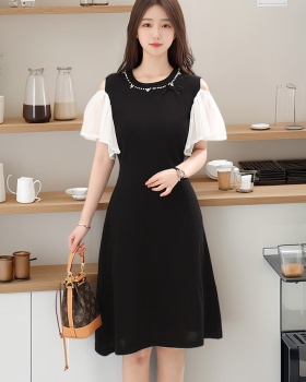 Temperament France style splice summer Hepburn style dress