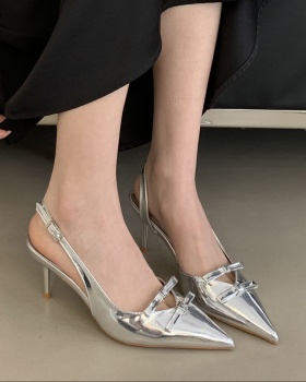 Pointed shoes large yard high-heeled shoes for women