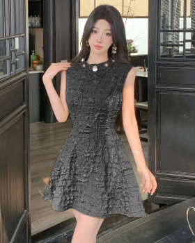 Ladies sequins temperament sleeveless spring and summer dress