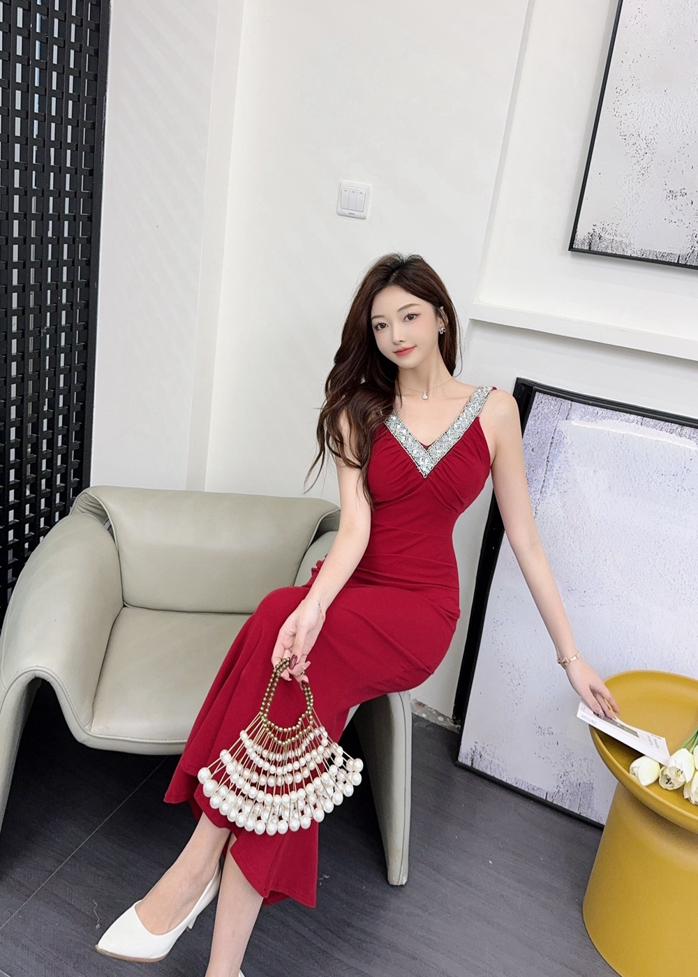 Temperament dress mermaid long dress for women