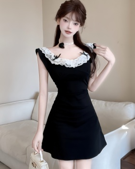 Bottoming package hip cotton dress lace tight vest