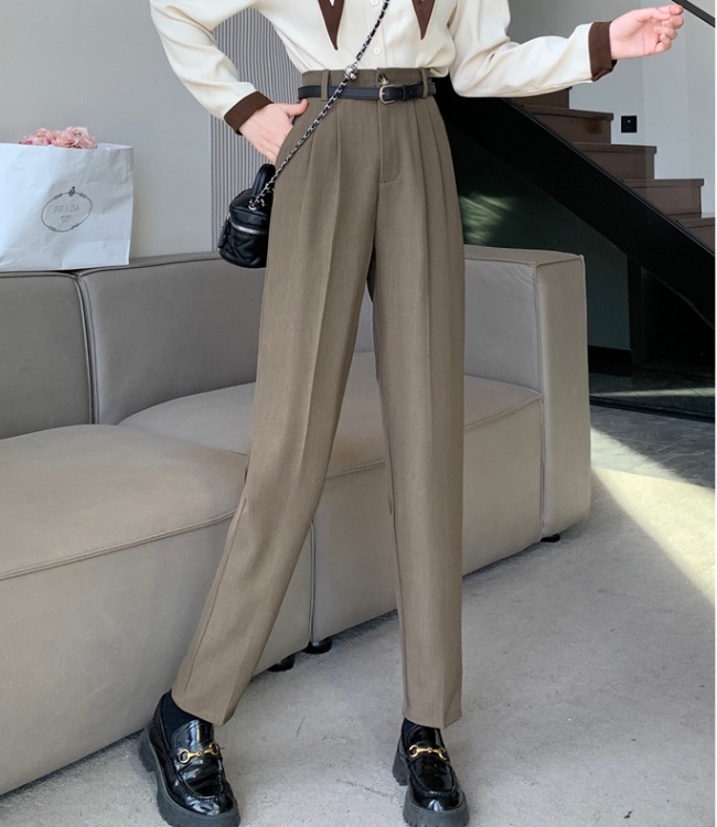 Slim loose autumn pants retro drape casual pants