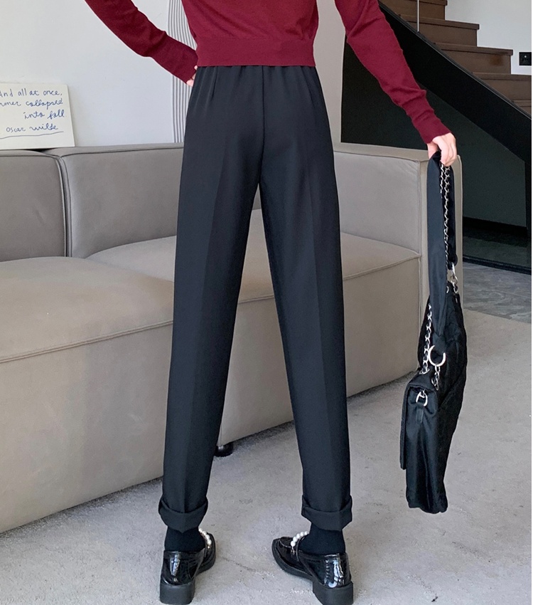 Slim loose autumn pants retro drape casual pants