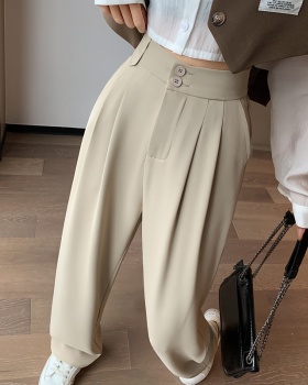 Slim straight pants summer Casual wide leg pants for women