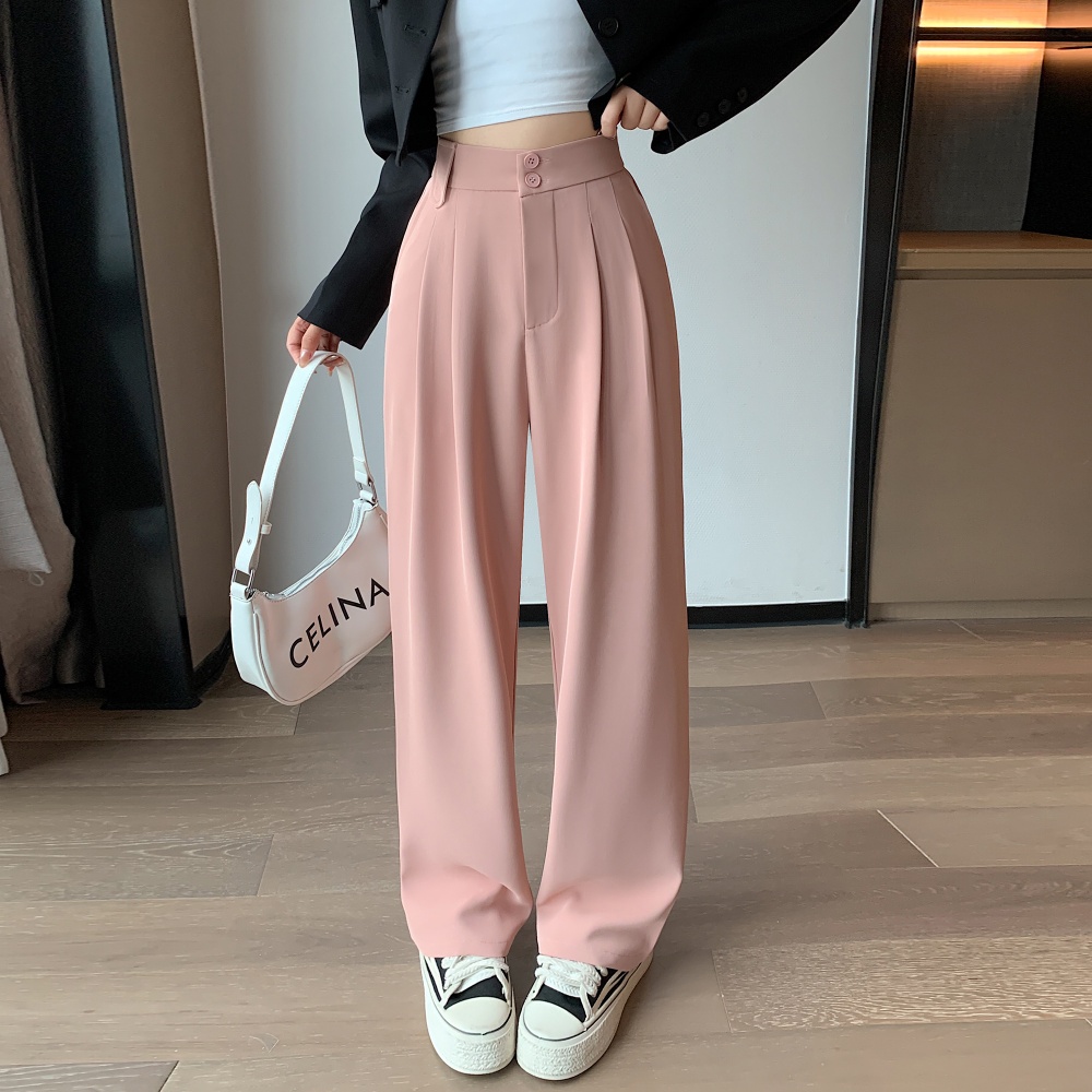 Slim straight pants summer Casual wide leg pants for women