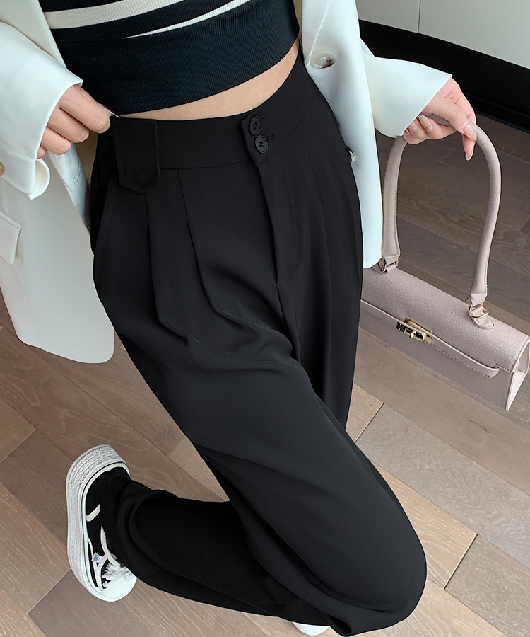 Slim straight pants summer Casual wide leg pants for women