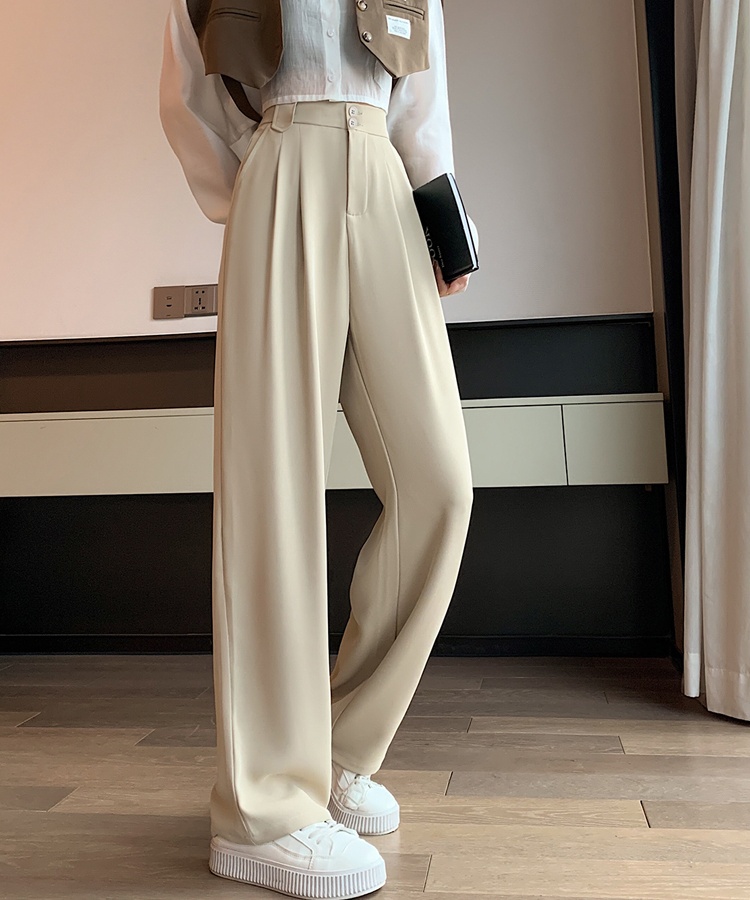 Slim straight pants summer Casual wide leg pants for women