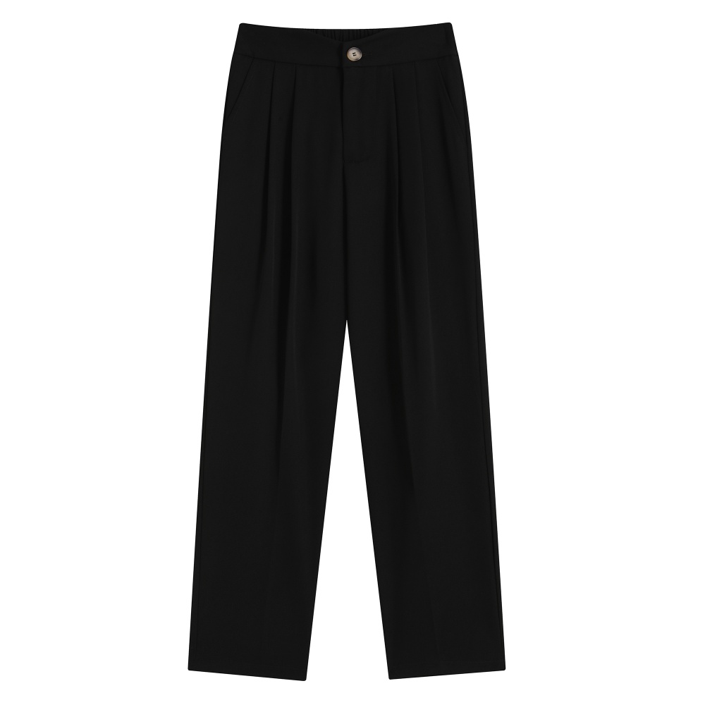 High waist slim nine pants straight pants suit pants