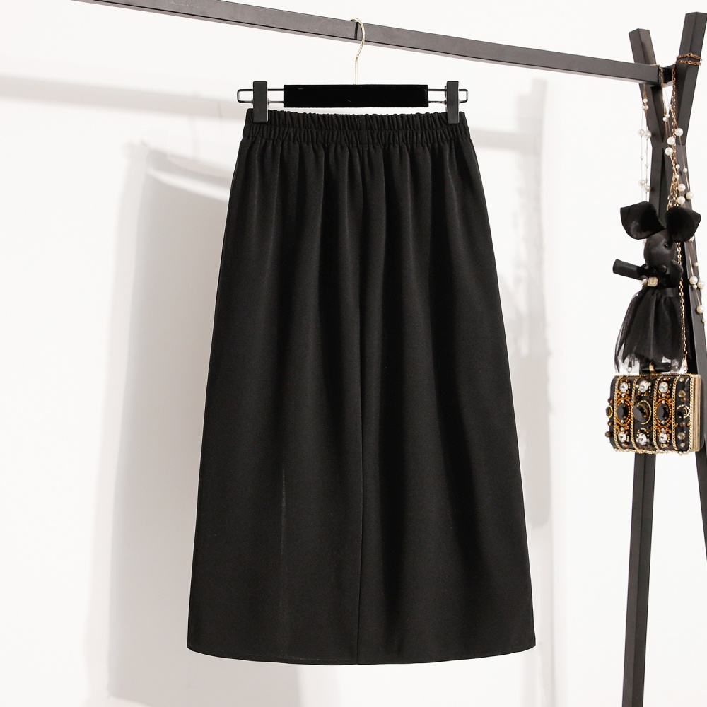 Split fat irregular high waist slim Cover belly skirt