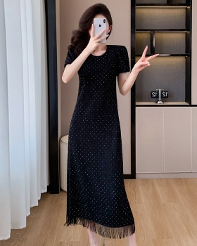 Tassels long Casual rhinestone summer dress