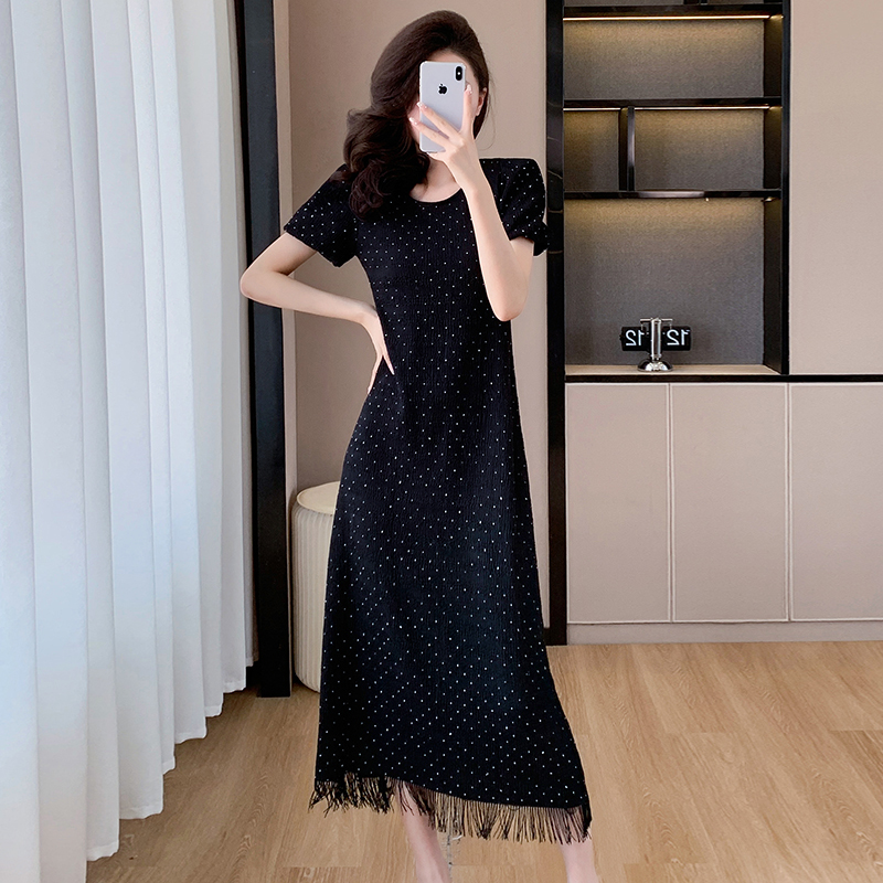 Tassels long Casual rhinestone summer dress