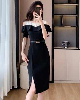 Package hip split dress splice ladies belt