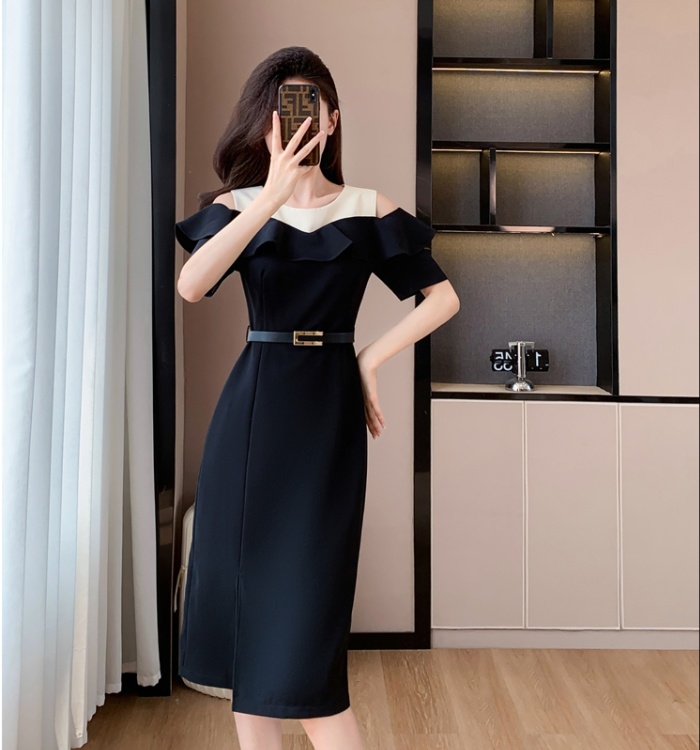 Package hip split dress splice ladies belt