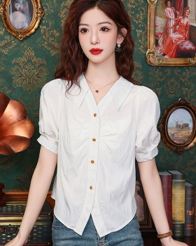 Western style France style small shirt refinement shirt