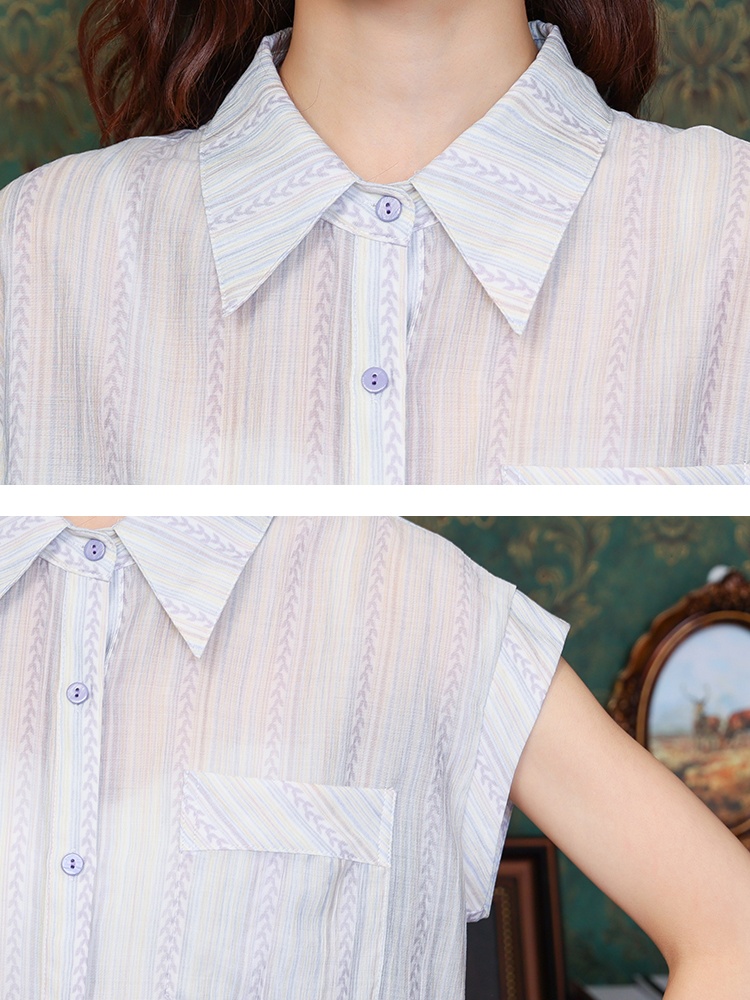 Unique Western style shirt maiden summer tops