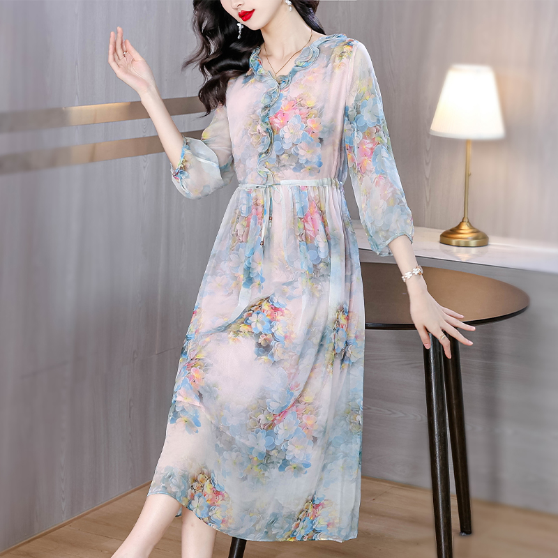 Refinement noble elegant temperament summer dress