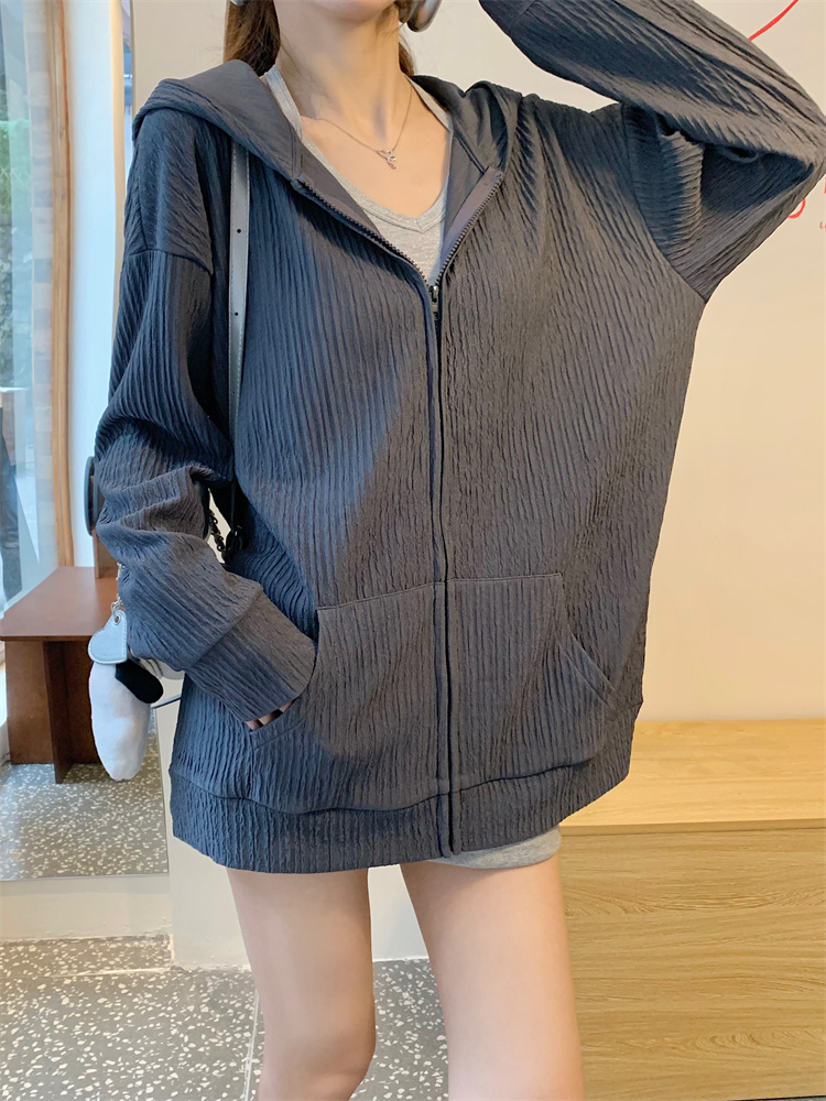 Spring cardigan hooded shirts for women