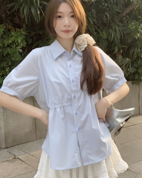 Western style summer shirt short sleeve tops