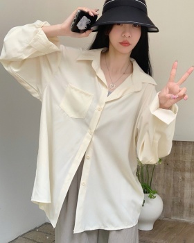 Summer unique loose shirt long sleeve sunscreen Casual tops