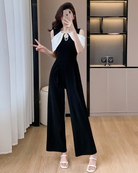 Elasticity strapless corsage temperament jumpsuit