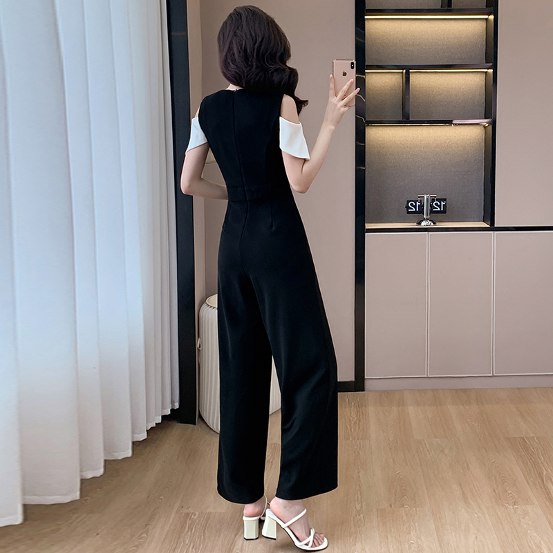 Elasticity strapless corsage temperament jumpsuit