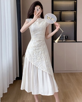 Chinese style irregular dress elegant cheongsam