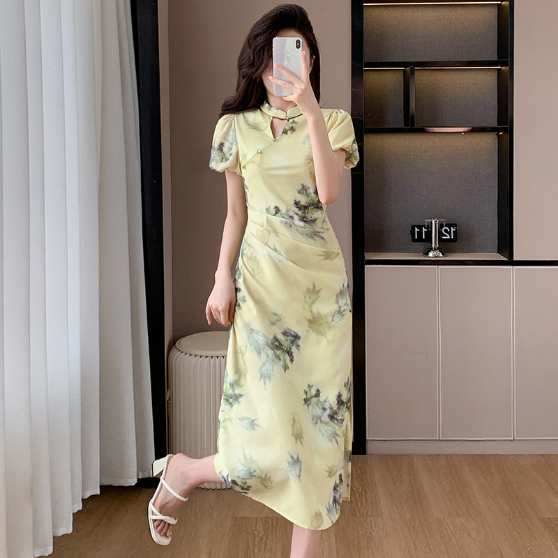 Summer ladies cheongsam colors Chinese style dress