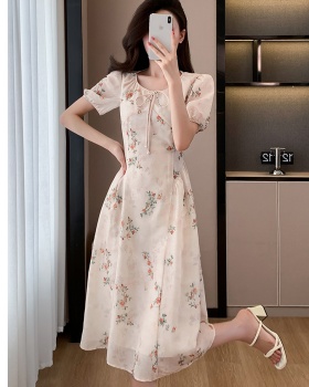 Lady ladies colors long dress floral chouzhe dress