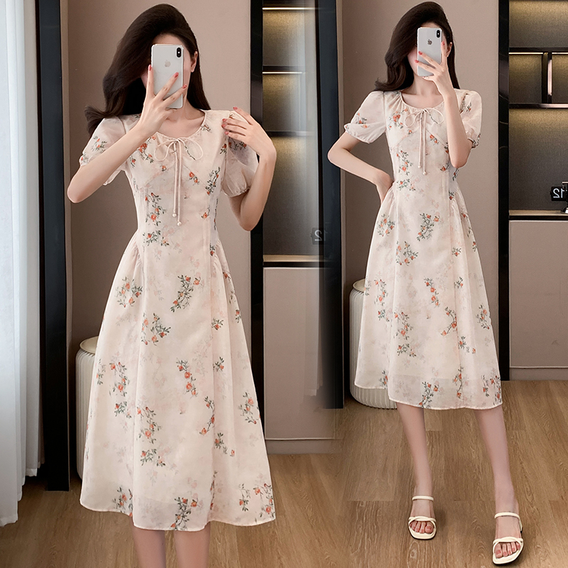 Lady ladies colors long dress floral chouzhe dress