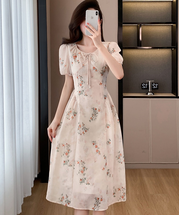 Lady ladies colors long dress floral chouzhe dress