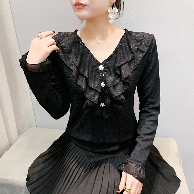 Korean style small shirt temperament T-shirt for women