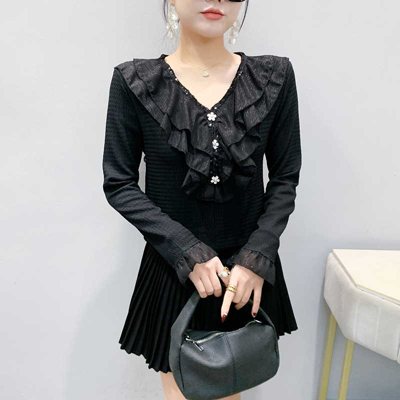 Korean style small shirt temperament T-shirt for women