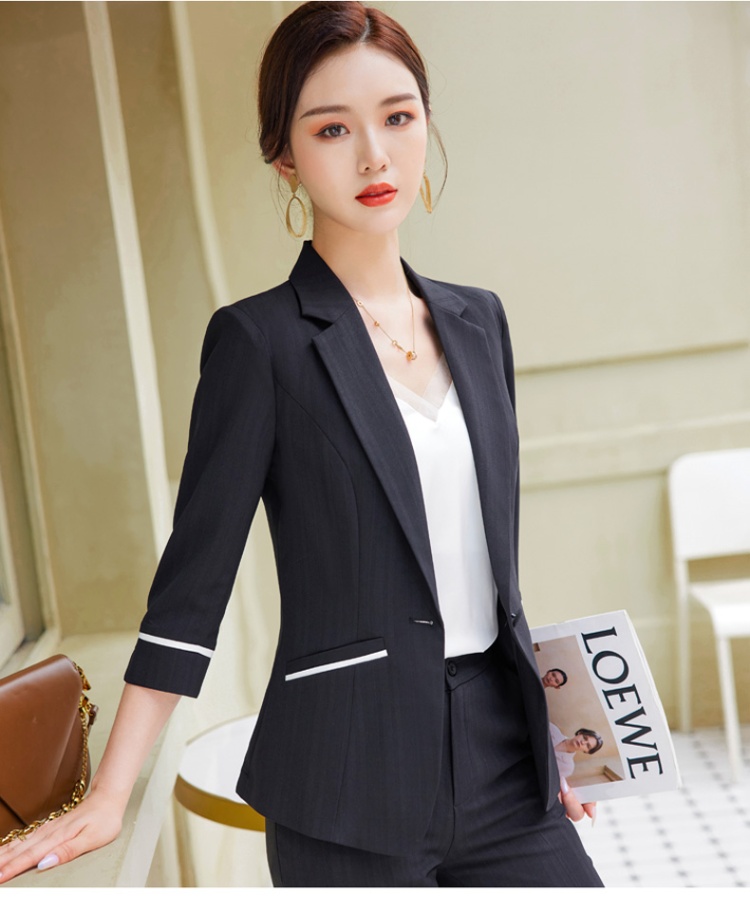 Slim business suit temperament coat 2pcs set for women