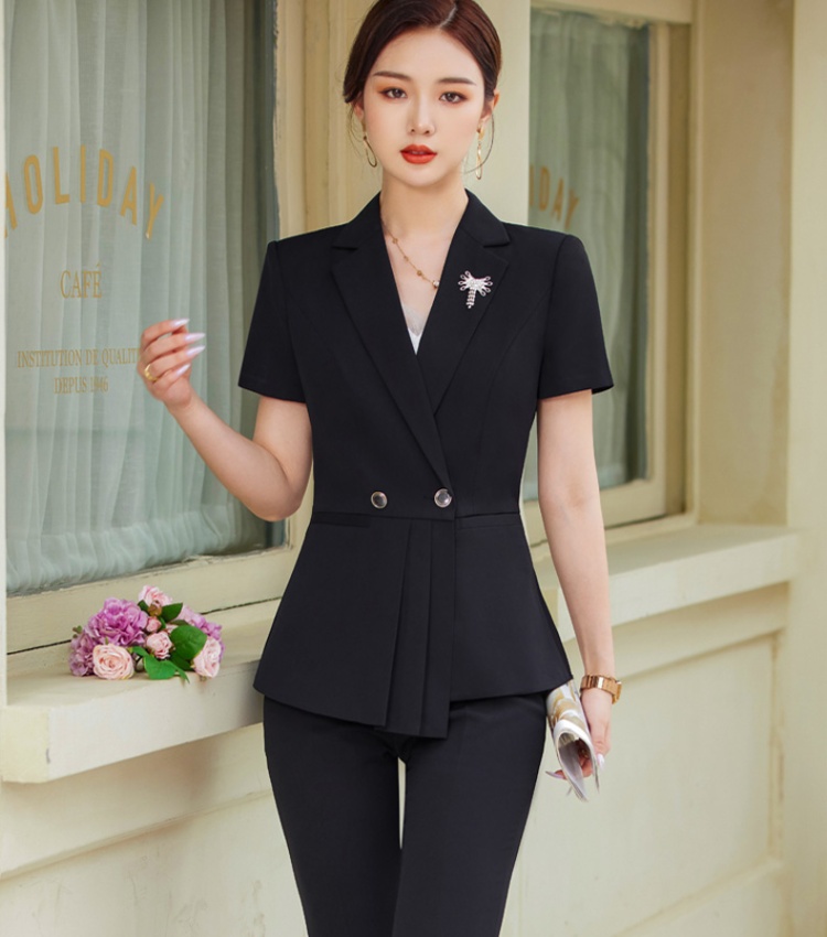 Temperament shirt profession work clothing a set for women