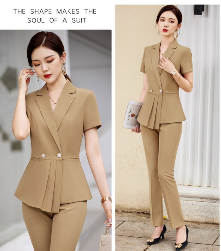 Temperament shirt profession work clothing a set for women