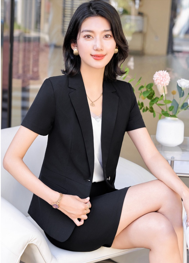 Chinese style work clothing skirt a set for women