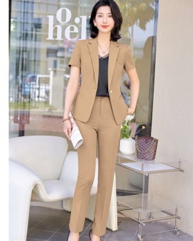 Chinese style shirt suit pants a set for women